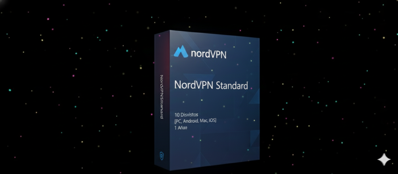 NordVPN Standard (10 Dispositivos [PC, Android, Mac, iOS], 1 Año)