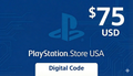$75 - PSN Gift Card USA
