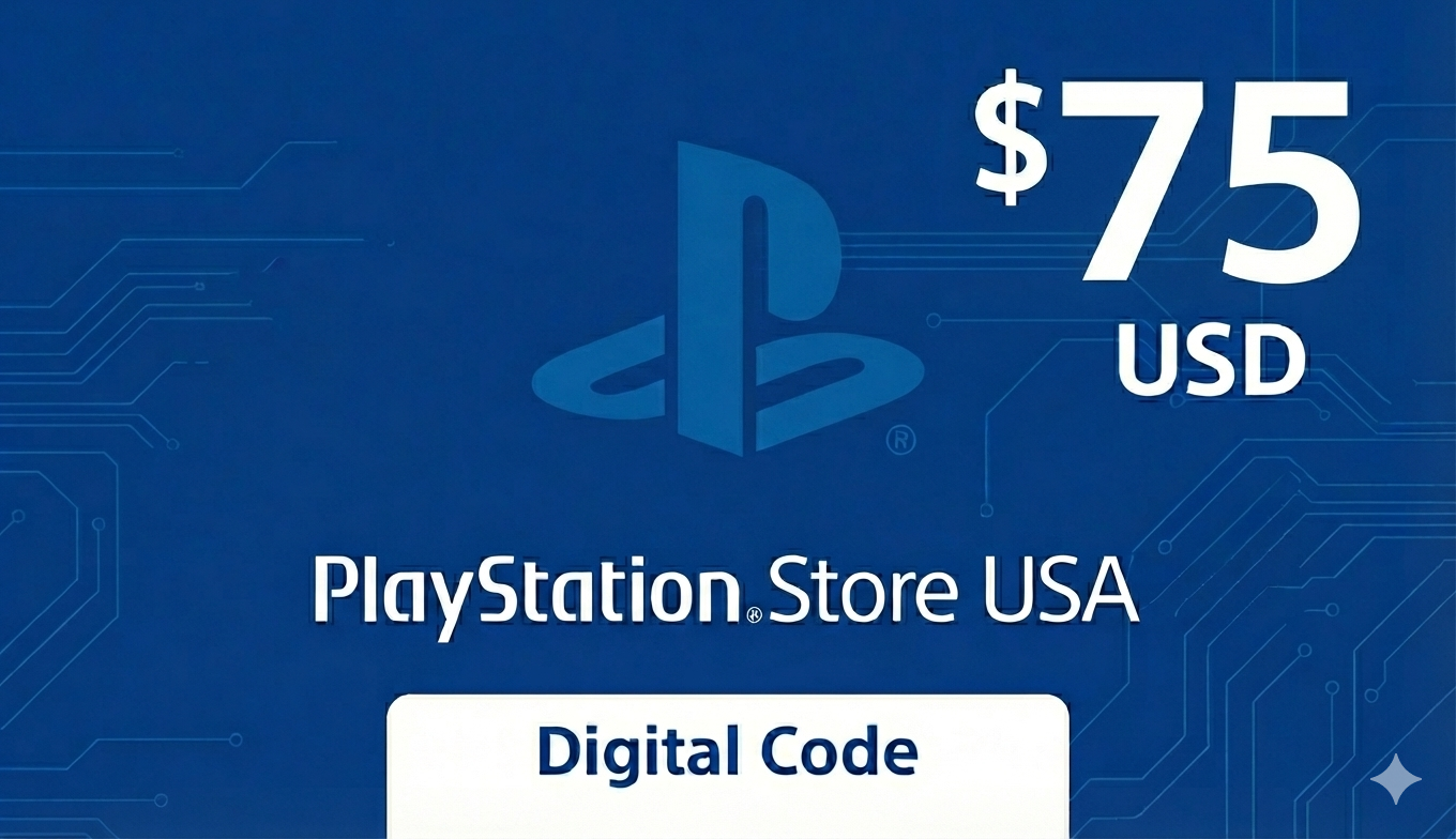 $75 - PSN Gift Card USA